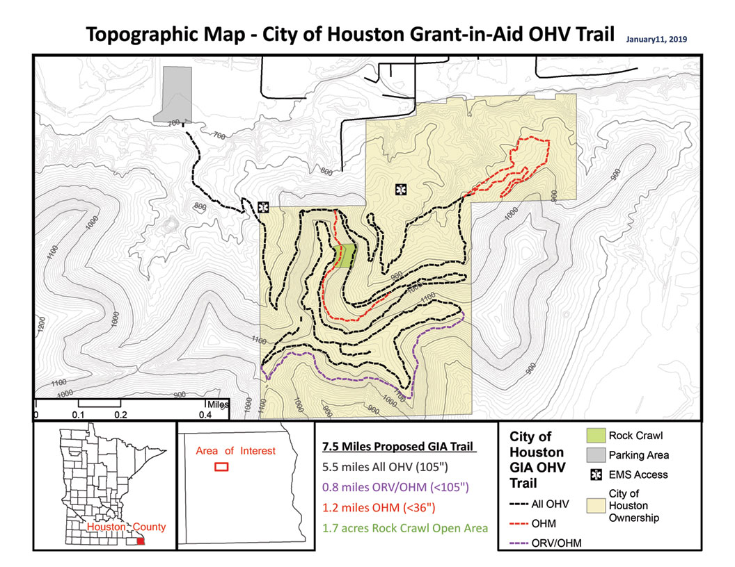 Houston ATV Trail Topo